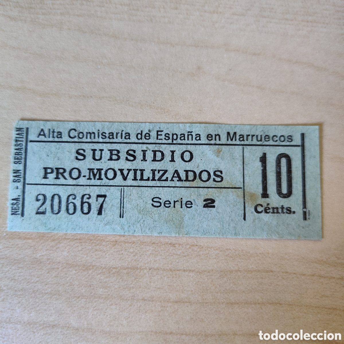 Sellos: cpex Marruecos Subsidio Pro Movilizados Alta comisar&iacute;a de Espa&ntilde;a Allepuz 20