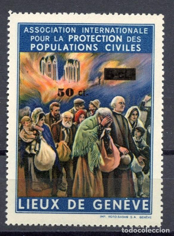 Sellos: GUERRA CIVIL VI&Ntilde;ETA SUIZA EN APOYO A LOS REFUGIADOS ESPA&Ntilde;OLES EDIFIL 2791. LIEUX DE GENEVE