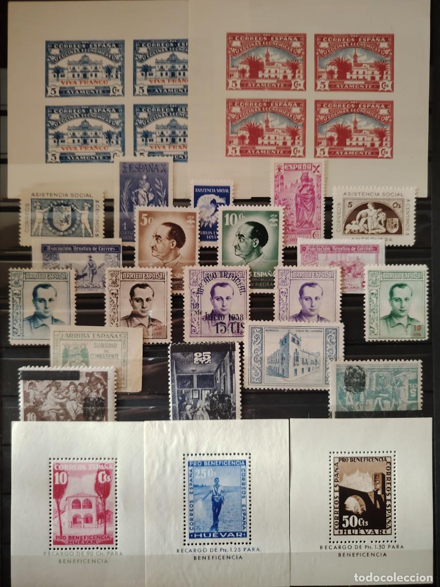 Sellos: LOTE DE SELLOS ESPA&Ntilde;A GUERRA CIVIL ESPA&Ntilde;OLA, ALTO VALOR EN CATALOGO LOTE 5