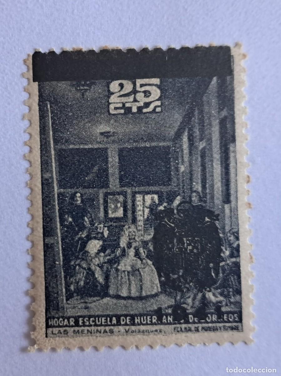 Sellos: a&ntilde;o 1941, las meninas de vel&aacute;zquez, hogar escuela hu&eacute;rfanos de correos