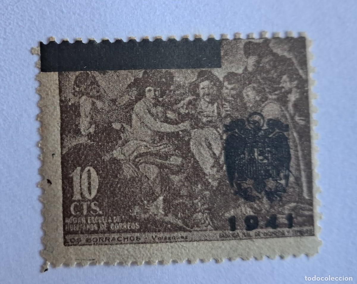 Sellos: VELAZQUEZ 1941 edifil NE 36, los borrachos
