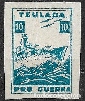 Sellos: Sellos Locales, Guerra Civil, Alicante, TEULADA, FESOFI n&ordm; SH 7 (*)