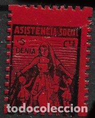Sellos: Sellos Locales, Guerra Civil, Alicante, DENIA, FESOFI n&ordm; 20d * * variedad