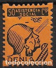 Sellos: Sellos Locales, Guerra Civil, Alicante, DENIA, FESOFI n&ordm; 11 * *