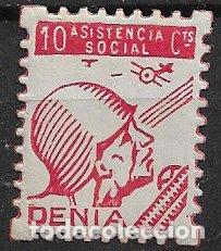 Sellos: Sellos Locales, Guerra Civil, Alicante, DENIA, FESOFI n&ordm; 9 * *
