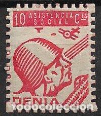 Sellos: Sellos Locales, Guerra Civil, Alicante, DENIA, FESOFI n&ordm; 6 * *