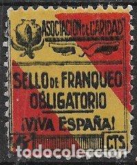Sellos: Sellos Locales, Guerra Civil, Granada, FESOFI n&ordm; 37b (o) sin p&eacute;talos, raro