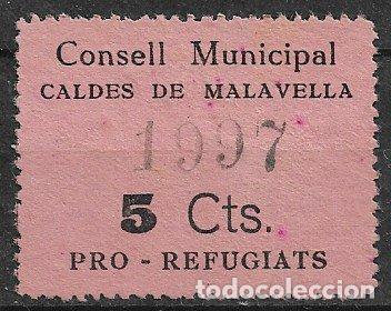 Sellos: Sellos Locales, Guerra Civil, Gerona, CALDES DE MALAVELLA, FESOFI n&ordm; 1 (*)