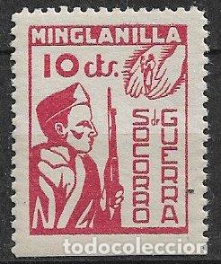 Sellos: Sellos Locales, Guerra Civil, Cuenca, MINGLANILLA, FESOFI n&ordm; 1 * *