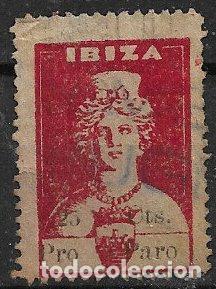 Sellos: Sellos Locales, Guerra Civil, Baleares, IBIZA, FESOFI n&ordm; 22 (o)