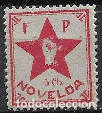 Sellos: Sellos Locales, Guerra Civil, Alicante, NOVEDA, FESOFI n&ordm; 5 * *
