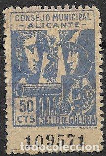 Sellos: Sellos Locales, Guerra Civil, Alicante, ALICANTE, FESOFI n&ordm; 31 (*)