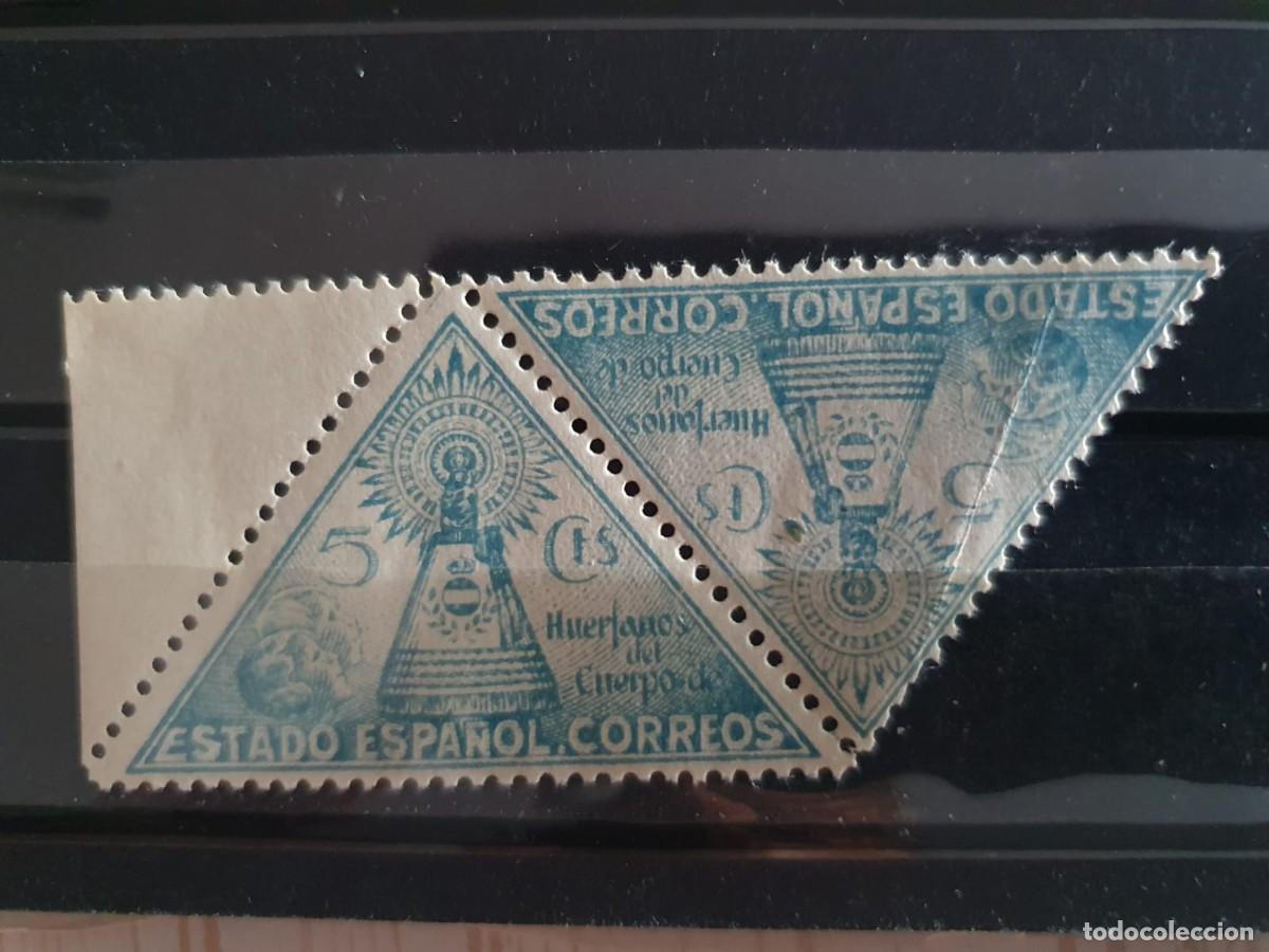 Sellos: BENEFICENCIA EDIFIL 20 ** PAREJA VIRGEN PILAR ESPA&Ntilde;A 1938