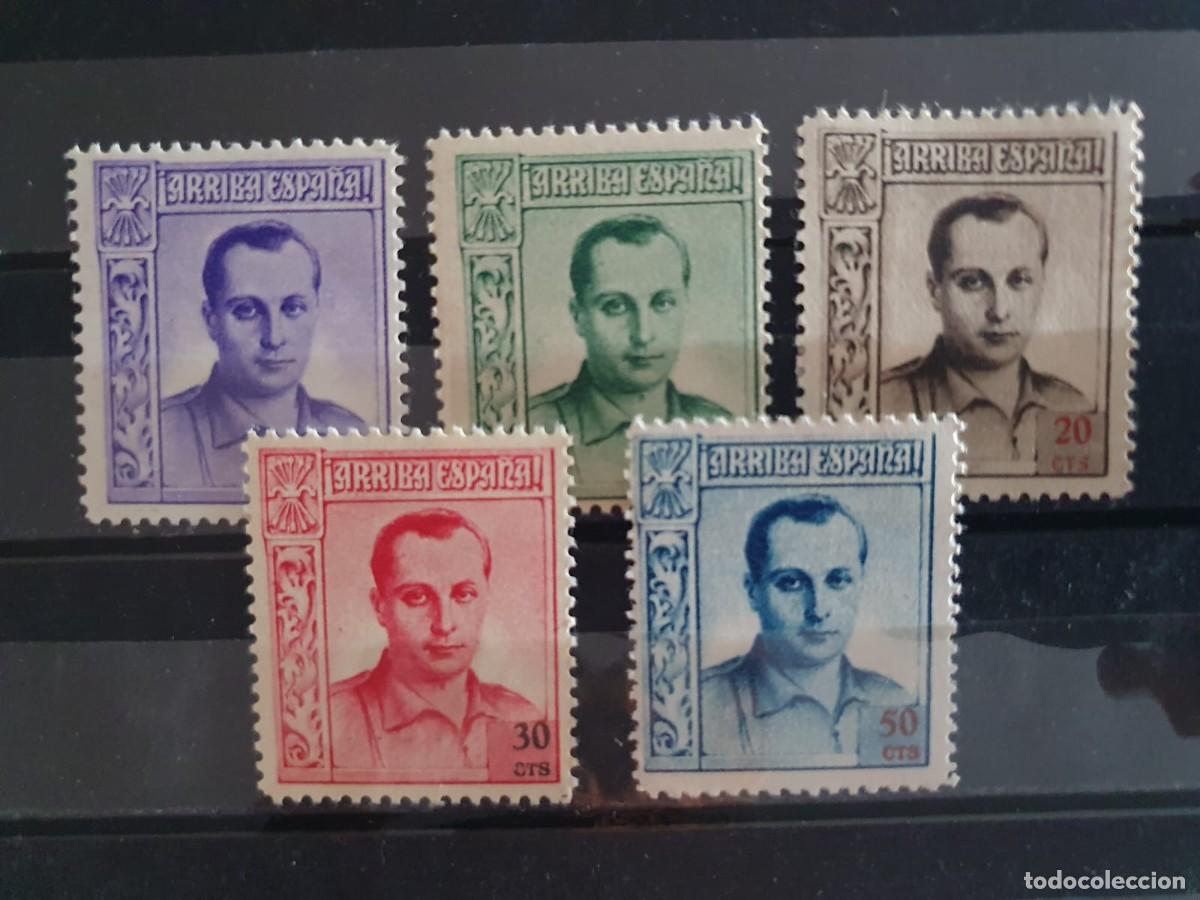 Sellos: BENEFICENCIA EDIFIL NE 14 A NE 18 */** PRIMO DE RIVERA ESPA&Ntilde;A 1937