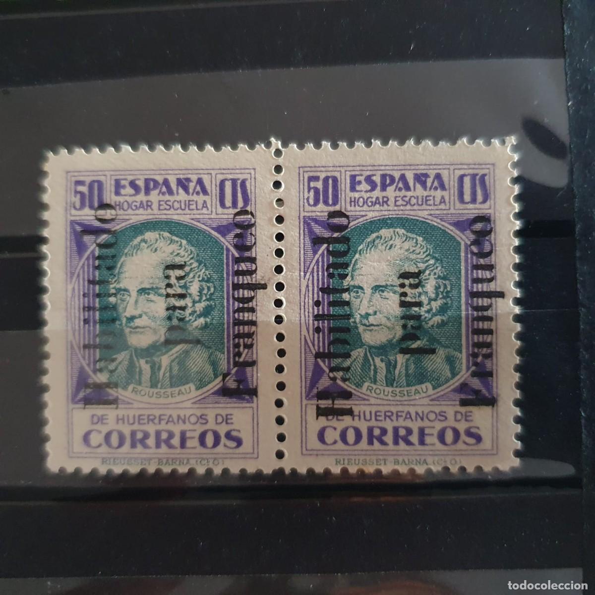 Sellos: BENEFICENCIA EDIFIL NE 12 * HABILITADO ESPA&Ntilde;A 1937 PAREJA
