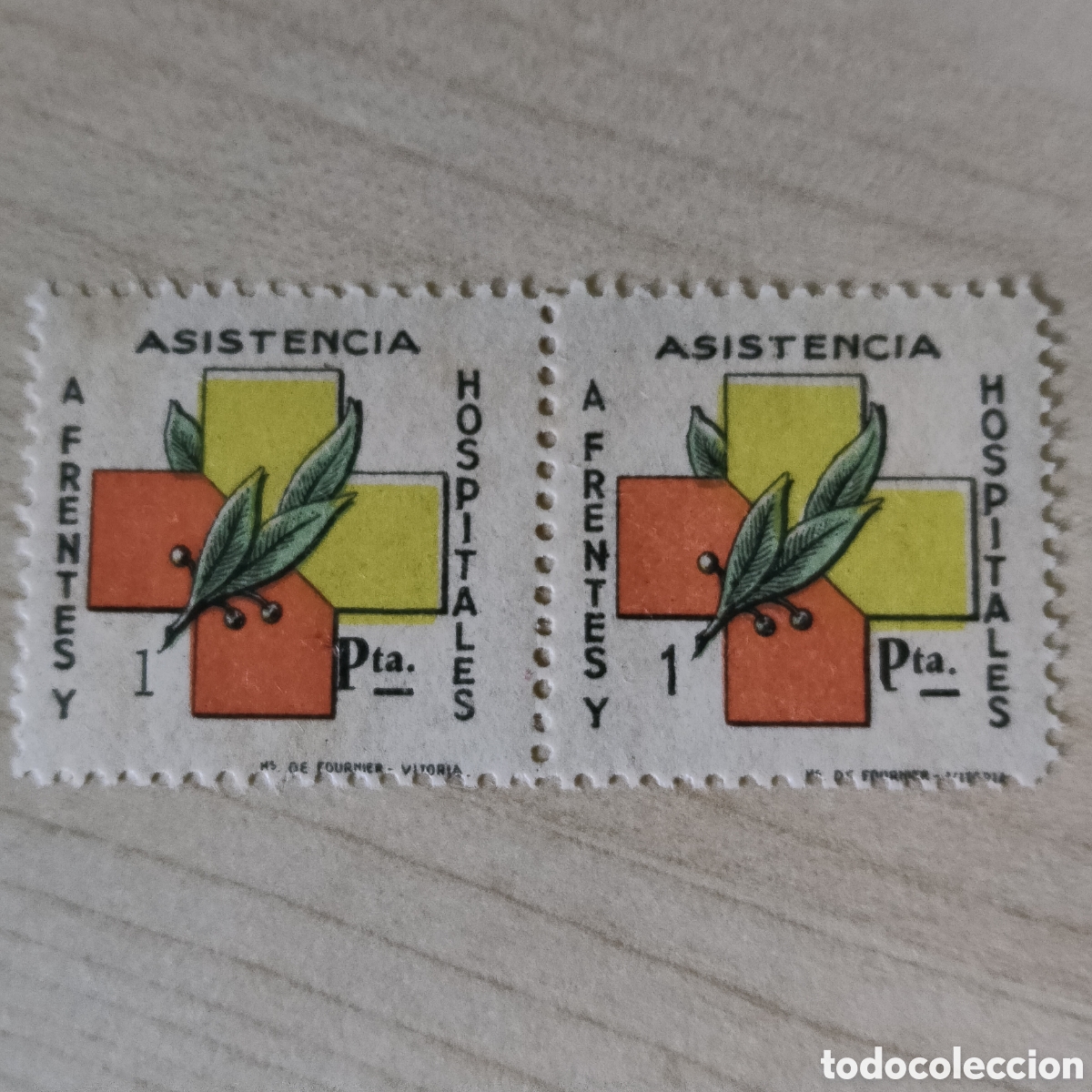 Sellos: a61 RAR&Iacute;SIMO Asistencia a Frentes y Hospitales 1 pta Allepuz 39-40 Afinet 15ph cifras VER DESCRIP