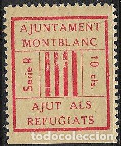 Sellos: Sellos Locales, Guerra Civil, Tarragona, MONTBLANC, FESOFI n&ordm; 4a * *