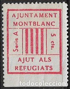 Sellos: Sellos Locales, Guerra Civil, Tarragona, MONTBLANC, FESOFI n&ordm; 1c *