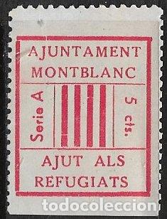 Sellos: Sellos Locales, Guerra Civil, Tarragona, MONTBLANC, FESOFI n&ordm; 1b *