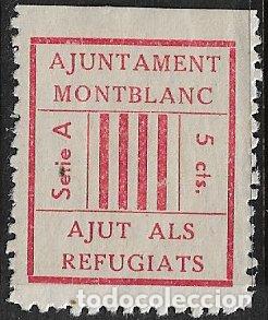 Sellos: Sellos Locales, Guerra Civil, Tarragona, MONTBLANC, FESOFI n&ordm; 1a *