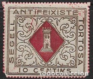 Sellos: Sellos Locales, Guerra Civil, Tarragona, TORTOSA, FESOFI n&ordm; 7 * *