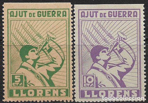 Sellos: Sellos Locales, Guerra Civil, Tarragona, LLORENS, FESOFI n&ordm; 1 y 2 * / * *