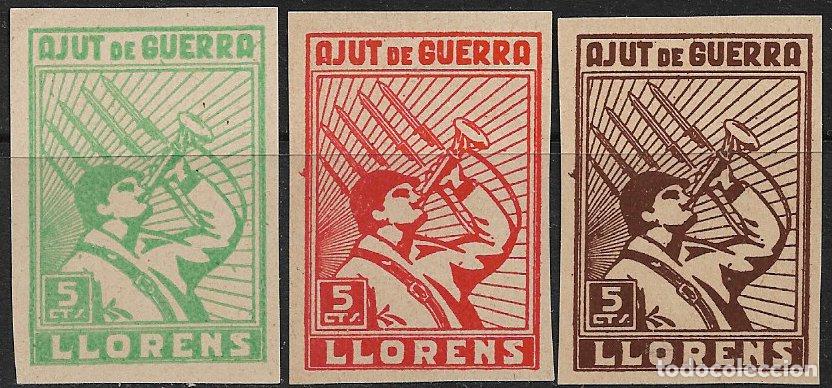 Sellos: Sellos Locales, Guerra Civil, Tarragona, LLORENS, pruebas FESOFI n&ordm; 1 (*)