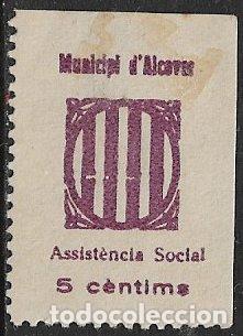 Stamps: Sellos Locales, Guerra Civil, Tarragona, ALCOVER, FESOFI n&ordm; 1a *