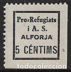 Francobolli: Sellos Locales, Guerra Civil, Tarragona, ALFORJA, FESOFI n&ordm; 1 * *