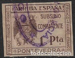Sellos: Sellos Locales, Guerra Civil, Pontevedra, FESOFI n&ordm; 20 (o)