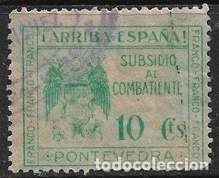 Sellos: Sellos Locales, Guerra Civil, Pontevedra, FESOFI n&ordm; 17 (o)