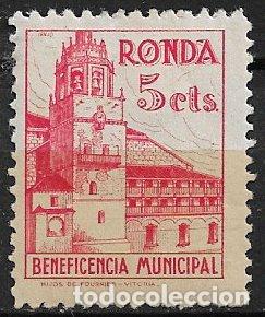 Sellos: Sellos Locales, Guerra Civil, M&aacute;laga, RONDA, FESOFI n&ordm; 2 *