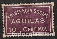 Sellos: Sellos Locales, Guerra Civil, Murcia, AGUILAS, tipo FESOFI n&ordm; 2 * 10 c&eacute;ntimos