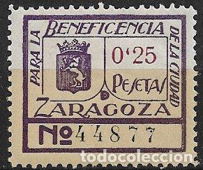 Sellos: Sellos Locales, Guerra Civil, Zaragoza, FESOFI n&ordm; 44 * *