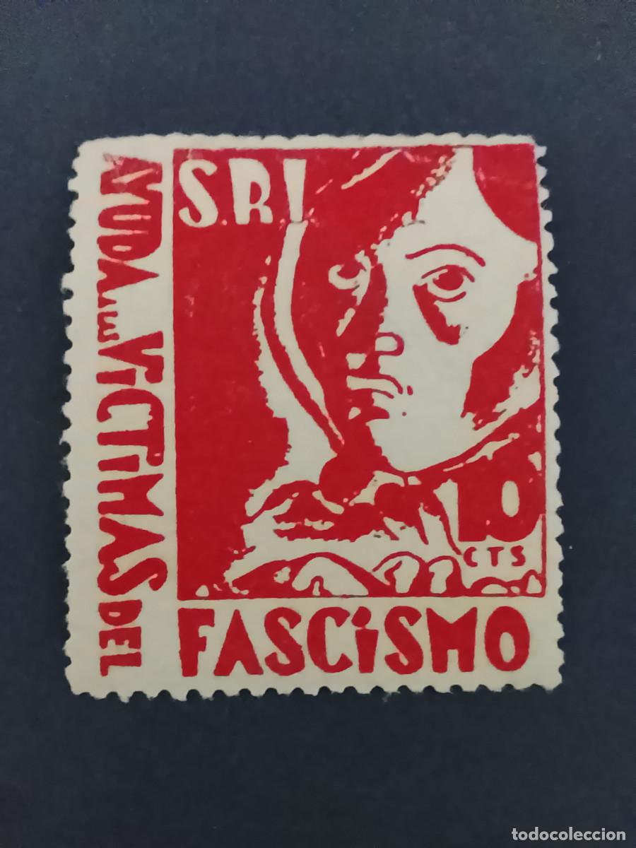 Sellos: Sello S.R.I. Ayuda a las v&iacute;ctimas del fascismo 10 c&eacute;ntimos