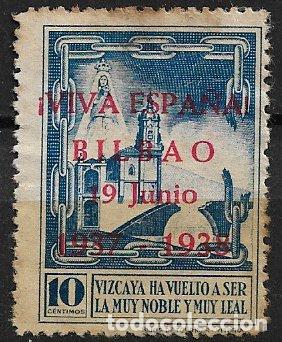 Sellos: Sellos Locales, Guerra Civil, Vizcaya, BILBAO, FESOFI n&ordm; 9 (*)