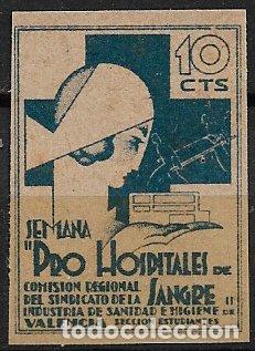 Sellos: Sellos Locales, Guerra Civil, Valencia , VALENCIA, FESOFI n&ordm; 16s (*)