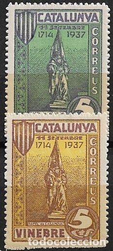 Sellos: Sellos Locales, Guerra Civil, Tarragona, VINEBRE, FESOFI n&ordm; 25 y 26 * *