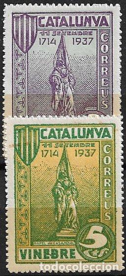 Sellos: Sellos Locales, Guerra Civil, Tarragona, VINEBRE, FESOFI n&ordm; 27 y 28 * *