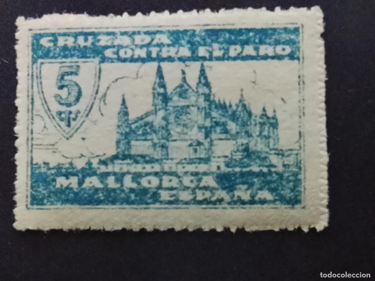 Sellos: Sello Cruzada contra el paro Mallorca 5 c&eacute;ntimos
