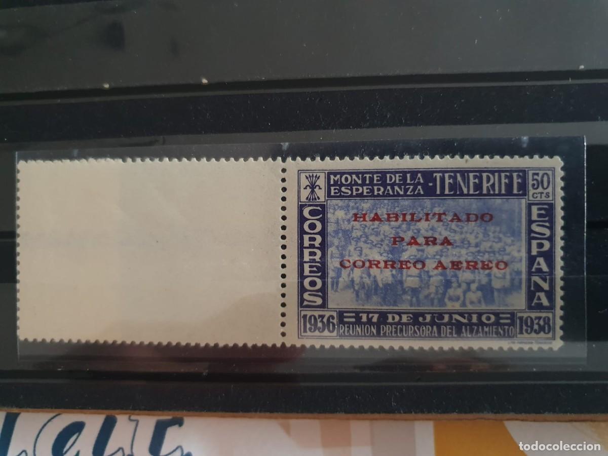 Sellos: CANARIAS EDIFIL 56 ** ESPA&Ntilde;A 1938 borde hoja