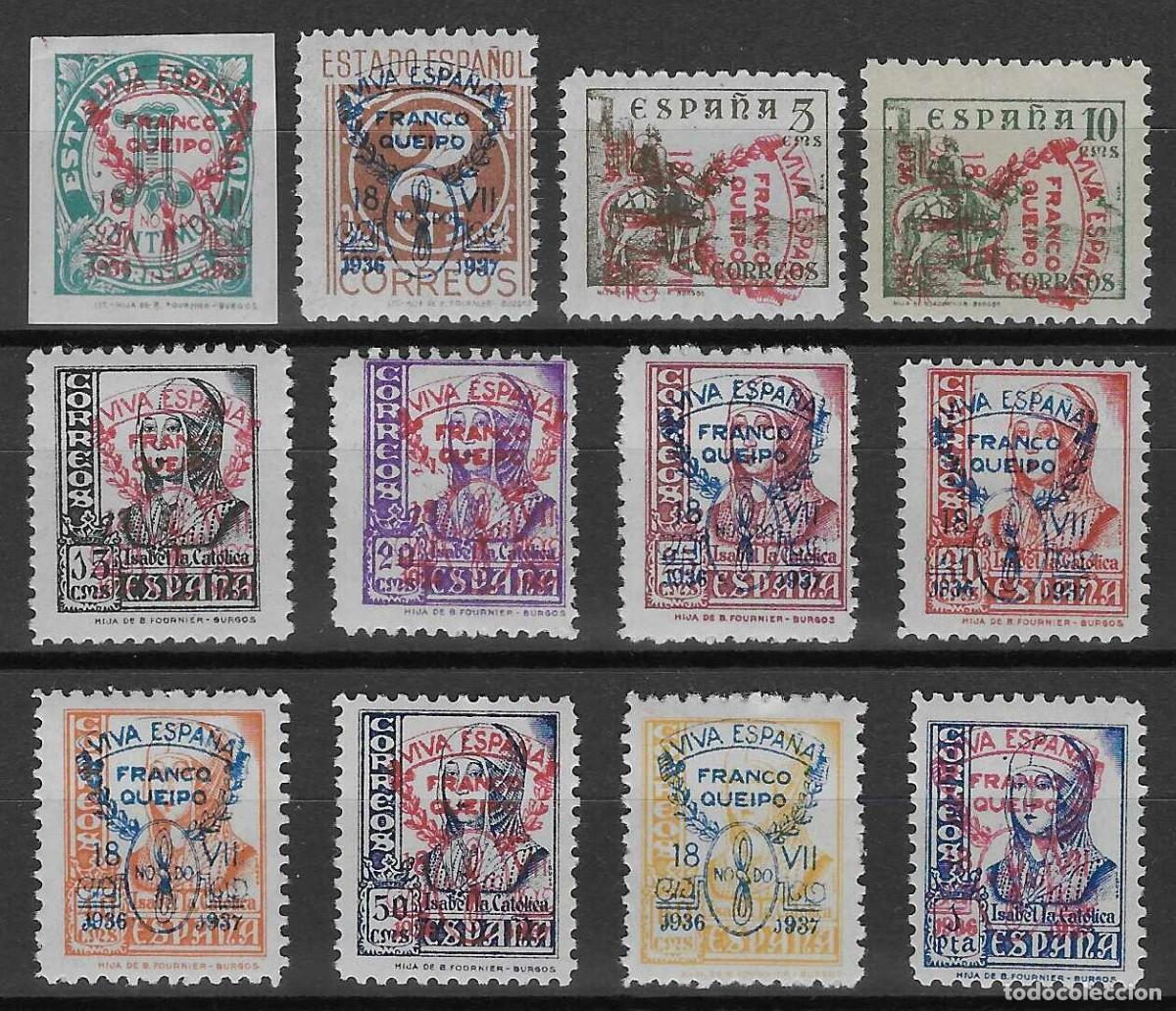 Sellos: SEVILLA. EMISIONES LOCALES PATRI&Oacute;TRICAS 1937. EDIFIL 57-68 (SERIE COMPLETA). MNH **