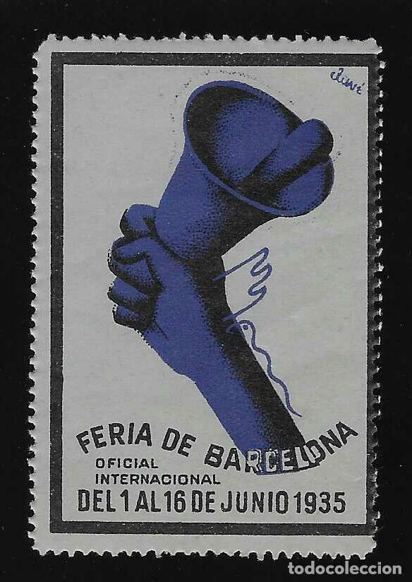 Sellos: FERIA DE BARCELONA. OFICIAL INTERNACIONAL. DEL 1 AL 16 DE JUNIO DE 1935. MNH **