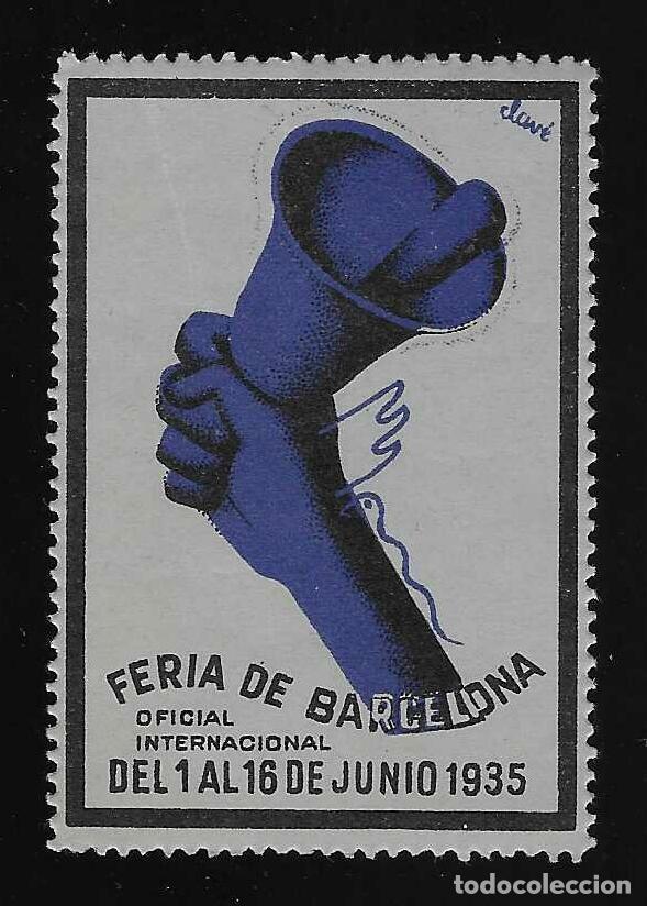 Sellos: FERIA DE BARCELONA. OFICIAL INTERNACIONAL. DEL 1 AL 16 DE JUNIO DE 1935. MNH **