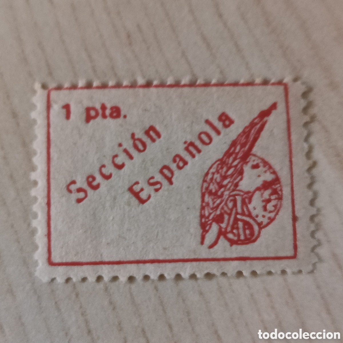 Francobolli: S.I.A. Solidaridad Internacional Antifascista Secci&oacute;n Espa&ntilde;ola Allepuz 1283 SIA