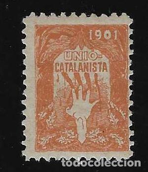 Sellos: UNI&Oacute; CATALANISTA. 1901.