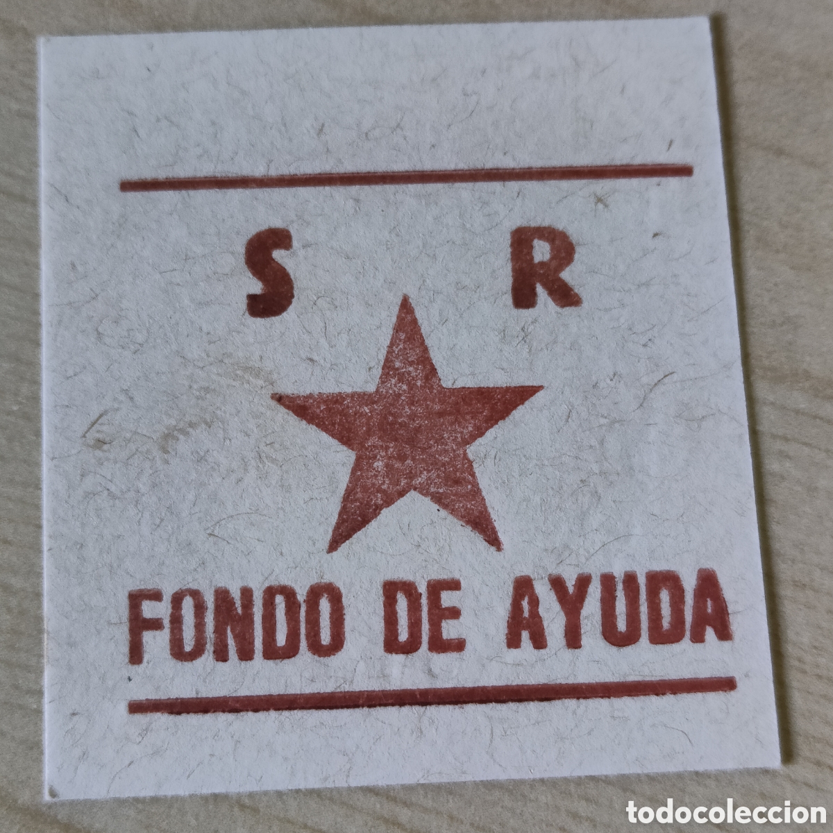 Sellos: a79 RARO Socorro Rojo Internacional Donativo Fondo de Ayuda 50 cts Allepuz NO catalogado