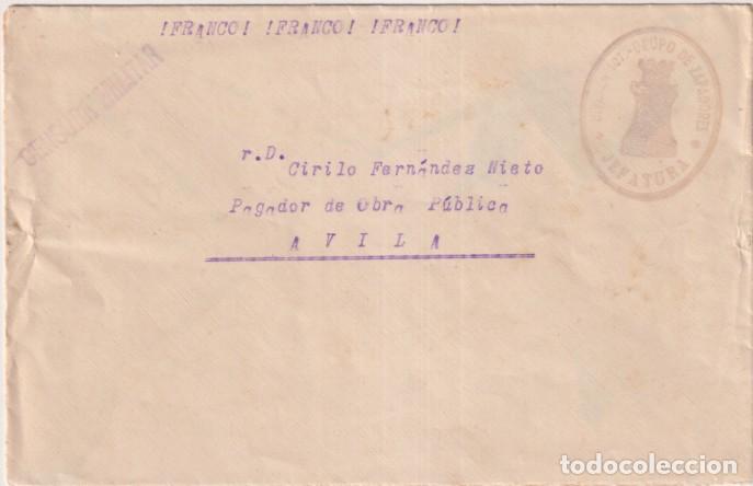 Timbres: Carta de Torrijos (Toledo) Sargento de Ingenieros a &Aacute;vila. D. Cirilo Fern&aacute;ndez, Pagador de O. P&uacute;blic