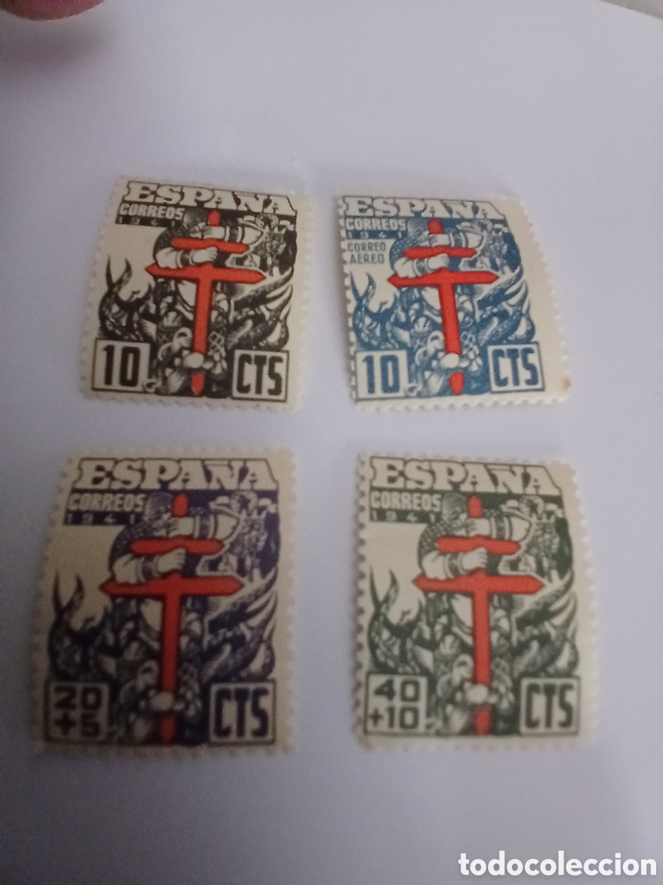 Sellos: Sellos de Eapan̈a 1941. - Foto 1