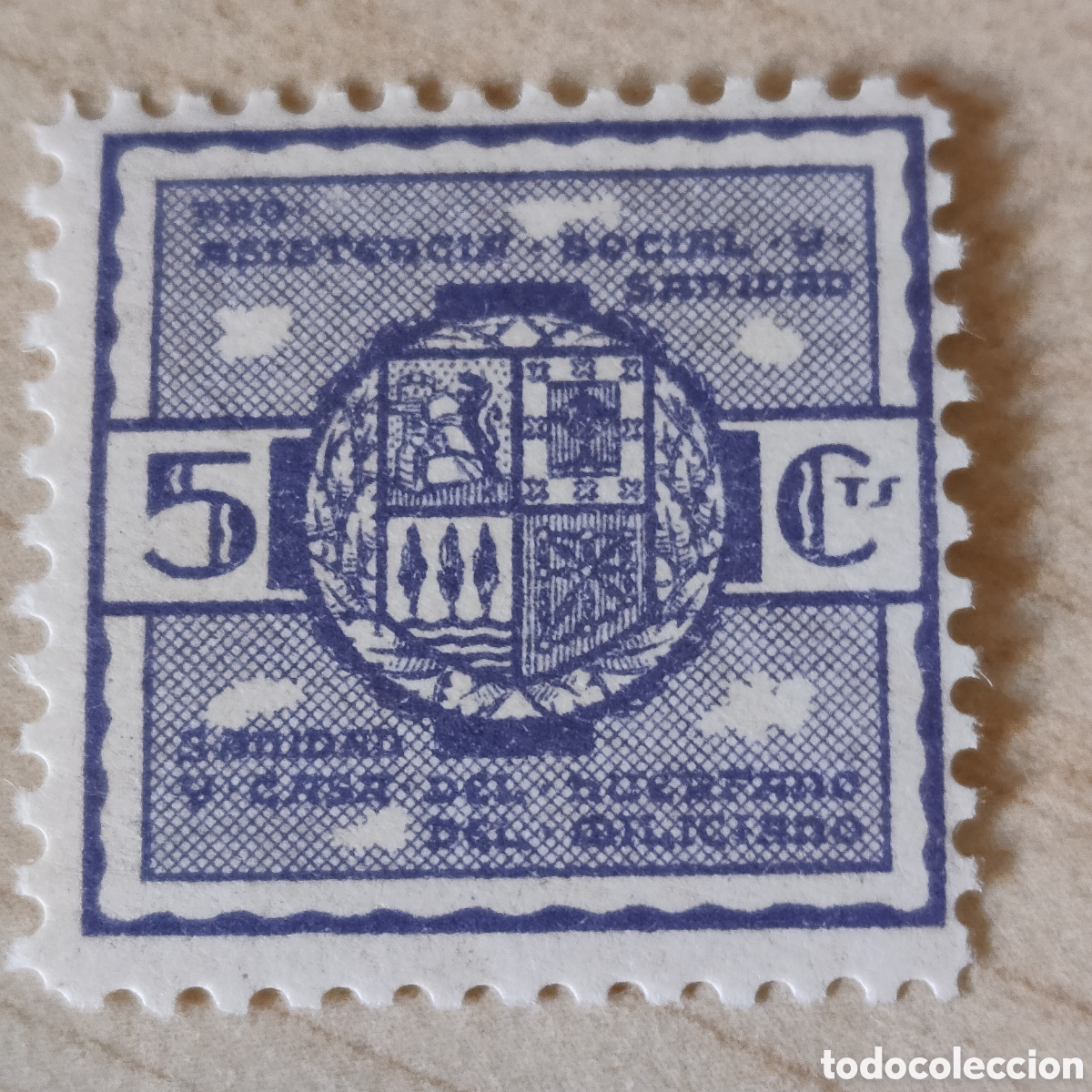 Sellos: a80 RARO EUZKADI Pro Sanidad Asist.Social Casa del Hu&eacute;rfano Miliciano Allepuz 17 Afinet 1602
